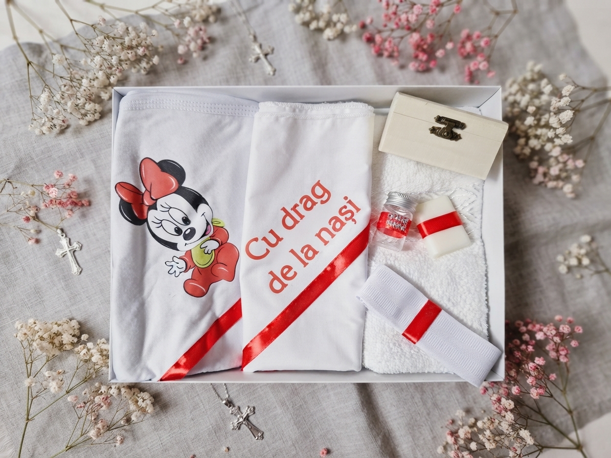 Trusou botez, Minnie Mouse, Rosu - Trusouri botez