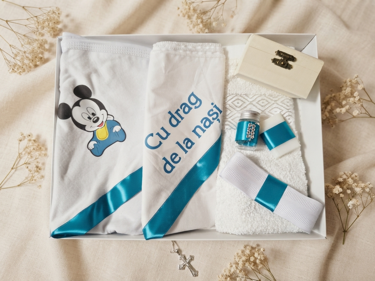 Trusou botez, Mickey Mouse, Albastru - Trusouri botez