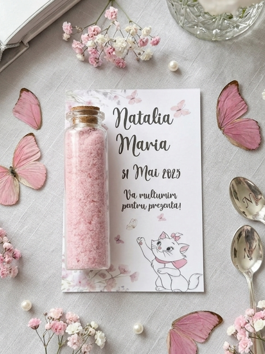Sticluta cu sare de baie, model 07 - Marturii sticlute