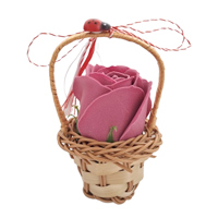 Trandafir în coșuleț, Burgund - 20250044