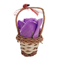 Trandafir în coșuleț, Mov - 20250043