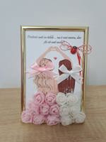 Tablou cu flori de spuma, 10x15 cm, Prietene 02 - Tablouri Diverse